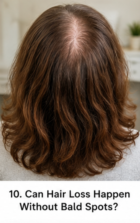 Why is my hair thinning? Why am I suddenly losing so much hair? Is losing hair every day normal? How much hair loss is considered normal? What causes hair loss in women? Why is my hair becoming thinner as I get older? Why is my ponytail getting smaller? Why can I suddenly see more of my scalp? Why is my hair getting finer? Can hair loss happen without bald spots?